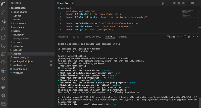 ESLint in React Native